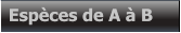 Espèces de A à B    Espèces de A à B
